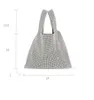 Sac de soirée Blanche de luxe pour enfants tendance argenté en diamant à main de la mode en diamant clouté