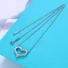 Love Heart Shaped Diamond Pendant Necklace S925 Sterling Silver Love Necklace Light Luxury Niche Design Necklace Valentine039s 6732382