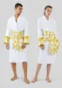 Mens Luxury Classic Cotton Bathrobe Men and Women Brand Sleepwear Kimono Warm Bath Robes Home Wear Unisex Bathrobes One Size mode märke kläder5465