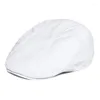 Bérets sergé coton casquette plate hommes casquettes de Golf boulanger garçon chapeau lierre pilote chapeaux Sboy pour homme Summar SpringBérets Wend22