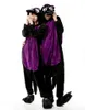 Jumpsuits voor dames rompers heren dames zwarte paarse cartoon