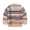 Zimowa jesień chłopców Swatershirt marka Sweter kurtka płaszczowa dla maluchów dziecięcych sweter 2 3 4 5 6 7 -letni ubrania dla chłopców