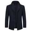 YouthUp Wool Men s Coat Single Breasted Thick Coats Overcoats Topcoat Mens Fitness Coat Streetwear 4 Colors M LJ201110