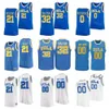 NCAA Basketball College UCLA Bruins Reggie Miller Jersey 31 Университет Билл Уолтон 32 Russell Westbrook 0 Jrue Holiday 21 для спортивных фанатов Blue White Retro Custom