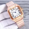 Luxury watch high quality 316 stainless steel strap roman word automatic mechanical movement womens wristwatch square fashion sports mens watches