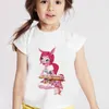 T-shirts zomer kawaii t shirts voor meisjesjongen baby cartoon betoveren shirt mode mode kinderen peuter tops kleine meisjes dupis-shirts