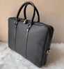 Hot Brand Men Shoulder Briefcase Black Brown Leather Designer Handbag Business Mens Laptop Bag Messenger Bag 3 Color