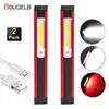 Flashlights Torches Portable COB LED USB Rechargeable Work Light Magnetic Torch Inspection With Built-in Battery Camping