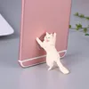Simpatico supporto per telefono gatto Supporto per telefoni cellulari in resina Supporto per ventose Tablet Supporto per telefono design ventosa da scrivania