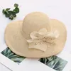 Cappelli a tesa larga Cappello da sole Baby Womens Summer Dress Leaf Flower Bridal Shower Beach Mens LightweightWide Oliv22