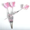 Dardos 3st 24g 16 cm Tip Steel Dart Needle Aluminium Dart Shaft Iron Body With Pink Laser Dart Flights 220812