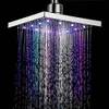 Couleur LED moderne Changement d'eau Glow Square Shape Rain Salle de bain Pays de douche de salle de bain salle de bain Hôtel Baignoire ACCESSOIR