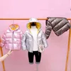 Jungen Mädchen Jacken Mit Kapuze Oberbekleidung Winter Kinder Warme Dicke Jacke Für Kinder Kleidung Kind Oberbekleidung Zipper Jacken Ski Jacke J220718