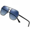Okulary przeciwsłoneczne męskie spolaryzowane spolaryzowane chłodne lotnicze styl jazdowy Square Driving Shades Uv400 Słońce okulary przeciwsłoneczne z wolnymi szklankami pudełkowymi