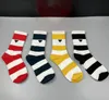 Designer Men's and Women's Socks Brand Sports Socks Winter Mesh Letter Knit Cotton Belt Box High Quality