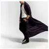 Men's Trench Coats Spring Autumn Thin Cotton Linen Sexy Men's Cardigan Cloak Mature Loose Long Windbreaker Casual Fashion Solid Poncho M