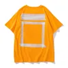 Sommer Herren Casual T-Shirts Mans High Street Hip Hop Tees Damen Kurzarm schwarz weiß orangefarbene Farbe asiatische Größe M-XL