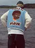 Męskie Kurtki Luksusowe Mężczyźni Niebieski Kwiat Golf Le Fleur Tyler The Creator Varsity Coats / Down Cotton Ciepła Zima # M2