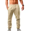 Men's Pants BOLOBAO Men's Linen Pants Male Summer Breathable Cotton Sol 220823
