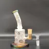 7 pollici Bong in vetro opaco Bong Narghilè Fumo Pipa ad acqua Bong Tabacco Fumo Gorgogliatore Tubi di fumo Bottiglie Bong Dab Rig Dimensioni 14mm Ciotola comune