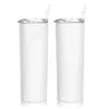 20 onças de sublimação reta Tumbler em branco Canecas de aço inoxidável Diy Diy cônico Vacuum caneca de capa de café com canecas de café com cônica DAJ471