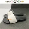 Fashion Slippers Men Women Slides Stripe Slide Rubber Black Web Sandals Bloom Interlocking G Leather Matelasse Red Mens Slipper Shoes With Box