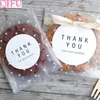 Qifu Transparant Plastic Cookie Frosted OPP Verjaardagsfeestje Candy Packaging Bag Pouch Gift Box 220705