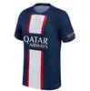 Camiseta de fútbol MBAPPE HAKIMI PLAYER #30 SERGIO RAMOS 21 22 23 Maillots de football 2022 2023 MARQUINHOS VERRATTI hombres niños kit conjuntos uniformes niños