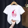 T-shirts Saint Valentin Drôle Dessin Animé Blanc Enfant Garçon Animal Hauts Tee Enfants Été Fille Cadeau Présent Vêtements Drop ShipT-shirts