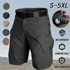 Mens Shorts Summer Tactical Army Pants Outdoor Sports Hiking Shorts Waterproof WearResistant MultiPocket Tactical Shorts 5Xl 220705