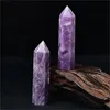 Tour de cristal lépidolite, méditation de guérison Reiki, spécimen de Chakra, Collection de Points faits à la main, cadeau, Point de cristal