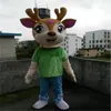 High quality Deer Mascot Costume Halloween Christmas Fancy Party Cartoon Character Outfit Suit Adult Women Men Dress Carnival Unisex Adults