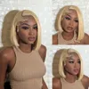 13x1 4x4 13x4 613 Bob Wig Brazilian Remy Straight Lace Front Human Hair Lace Frontal Wigs for Women