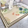 Carpets de haute qualité Florals chinois Birds tapis Classical Lotus Dragonfly Match Tapes Chambre El Decoration Matcarpets vert non glissé