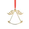 Ornamentos de Natal sublimação em branco Angel Wings Ornament