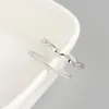 Кластерные кольца Японская и корейская версия геометрической витой линии Mobius Минималистское тонкое хвостовое кольцо браслет для WomenCluster