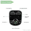 X8 FM Wireless Transmitter Charger Aux Modulator Bluetooth Handsfree Car Kit Audio MP3 Player 3.1a Charge Dual USB chargers مع صندوق البيع بالتجزئة