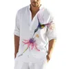 Camisas casuais masculinas Men camise