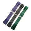 Regarder des bandes 18 mm 20 mm 22 mm Strap de plongée Men Sport Silicone étanche Bande de bracelet Bracelet Bracelet ACCESSOIRES POUR SKX007 avec