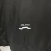 Vroege lente 2021 Kleurblok Letter Logo Korte mouw T -shirt Dubbele streng Fijn katoenen stof Zwart en witte sweatshirts EW