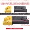 Rozciągająca sofa pokryw Slipcovers Elastic Inclusive Couch Case dla różnych kształtów krzesło Loveseat L Style 220617