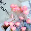 Strings Heart Shaped String Lights Fancy Lighting For Bedroom Battery Powered Lamp Festival Party Home Decor GiftLED LED