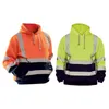 Herren Hoodies Sweatshirts Safety Hi Vis Pullover Herren Kapuzenpullover Streetwear Tops Warehouse Work Roadside Emergency
