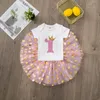 Sukienki dziewczynki / 2 -letnie ubrania dziewczyny przyjęcie urodzinowe sukienki tutu set born dziewcząt stroje dla dzieci niemowlę