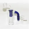 Rökning Glass Ash Catcher 14mm med 4 Arm Tree Percolator Reclaim Catchers Adapter för vattenbongar Dab Rigs inkluderar kvarts banger glasskålar