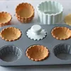 Carbon Steel Flower Lace Bakeware Mold Fruit Egg Tart Glutinous Rice Boat Pie Cake Dessert Mini Cupcake Biscuit Mould 220601