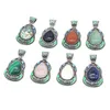Naszyjniki wisiorek naturalny opal opalowy kwarc róży skorupa abalone strzały luksus dla biżuterii Makingdiynecklace Akcesorium podtrzymujące 40x70mmpe