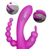 Sexvibratorer Masturbators G-Spot Rabbit Vibrator 3 i 1 vibrerande dildo-leksaker för kvinnor 10 Speed ​​Clitoris Stimulator Kvinnlig Masturbator Vuxen 1013