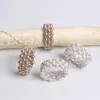 Wedding Pearl Napkin Rings Napkin Holders For Dinners Party Hotel Weddings Table Decoration Supplies Napkins Buckle BBA13448