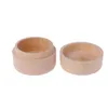 Boîtes à bijoux en bois de hêtre Petite boîte de rangement ronde Rétro Vintage Boîte à bagues pour mariage Bijoux en bois naturel Organisateur Conteneur SN4501